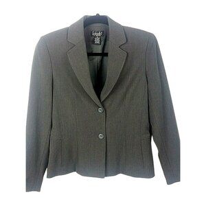 Rafaella Gray Blazer Jacket Size 6 Petite Dressy Casual Work Wear